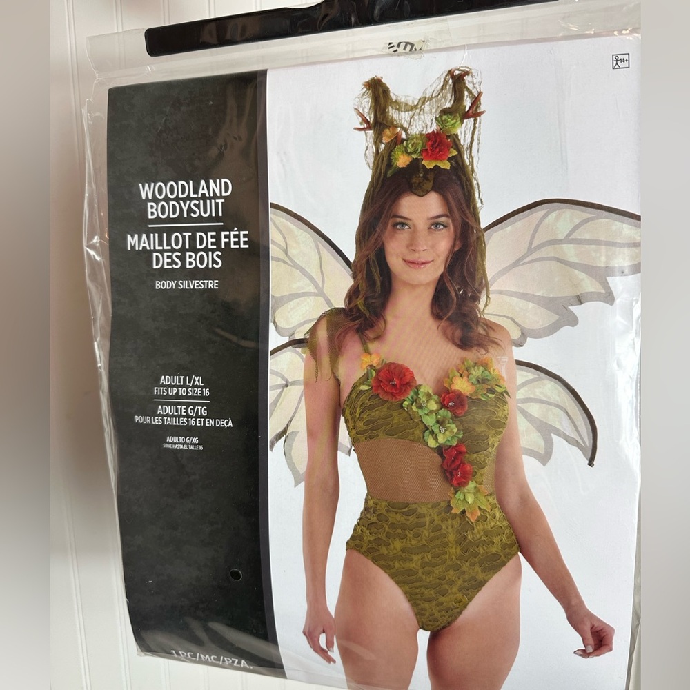 Floral Woodland Bodysuit in Olive Green Costume
